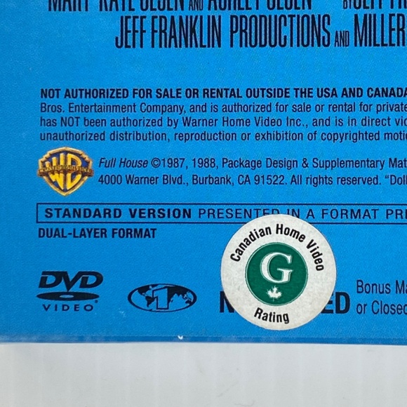 Full House Original Series Complete First Season 1 DVD 4 Disc Set - Picture 5 of 7